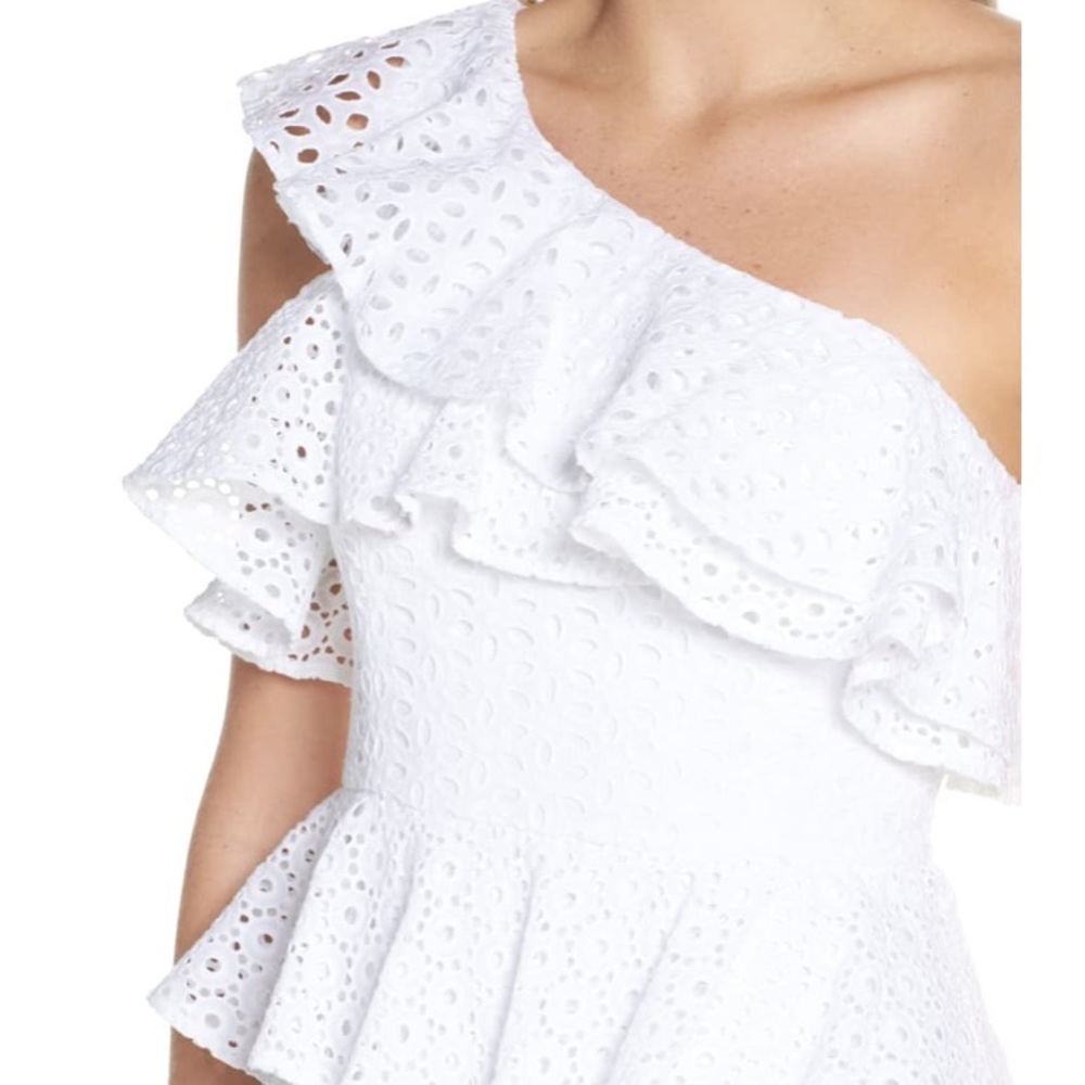NWT Lilly Pulitzer Josey Dress Eyelet One Shoulder - Picture 3 of 8